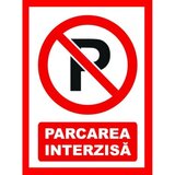 Placuta pentru parcare interzisa